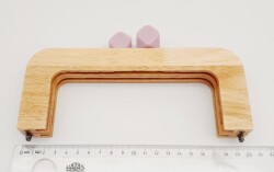 Angel Çanta Aksesuar 20 Cm Açık Renk Ahşap Burs Kahverengi Toplu - 4