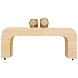 Angel Çanta Aksesuar 20 cm Açık Renk Ahşap Burs Kehribar Kahve Renk Toplu - Angel Çanta Aksesuar