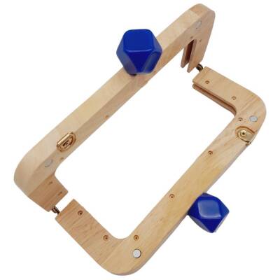 Angel Çanta Aksesuar 20 cm Açık Renk Ahşap Burs Mavi Renk Toplu - 3