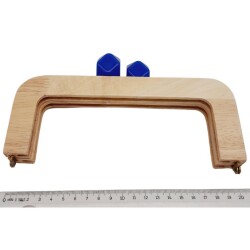 Angel Çanta Aksesuar 20 cm Açık Renk Ahşap Burs Mavi Renk Toplu - 2