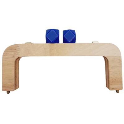 Angel Çanta Aksesuar 20 cm Açık Renk Ahşap Burs Mavi Renk Toplu - 1