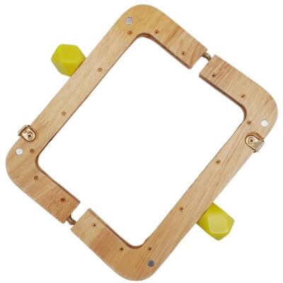 Angel Çanta Aksesuar 20 cm Açık Renk Ahşap Burs Neon Sarı Renk Toplu - 4