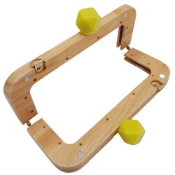 Angel Çanta Aksesuar 20 cm Açık Renk Ahşap Burs Neon Sarı Renk Toplu - 3