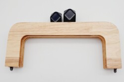 Angel Çanta Aksesuar 20 Cm Açık Renk Ahşap Burs Siyah Toplu - Angel Çanta Aksesuar