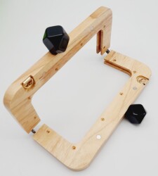 Angel Çanta Aksesuar 20 Cm Açık Renk Ahşap Burs Siyah Toplu - 2