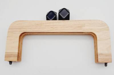 Angel Çanta Aksesuar 20 Cm Açık Renk Ahşap Burs Siyah Toplu - 1