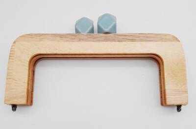 Angel Çanta Aksesuar 20 Cm Açık Renk Ahşap Burs Su Yeşili Toplu - 1