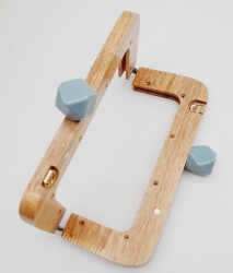 Angel Çanta Aksesuar 20 Cm Açık Renk Ahşap Burs Su Yeşili Toplu - 2