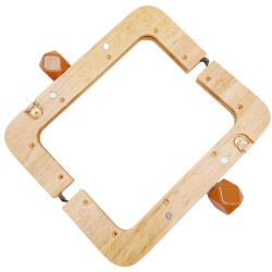 Angel Çanta Aksesuar 20 cm Açık Renk Ahşap Burs Sütlü Kahve Renk Toplu - 4