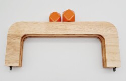 Angel Çanta Aksesuar 20 Cm Açık Renk Ahşap Burs Turuncu Toplu - Angel Çanta Aksesuar