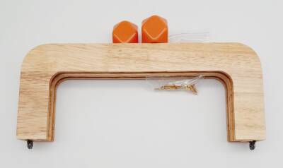 Angel Çanta Aksesuar 20 Cm Açık Renk Ahşap Burs Turuncu Toplu - 3