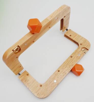 Angel Çanta Aksesuar 20 Cm Açık Renk Ahşap Burs Turuncu Toplu - 2