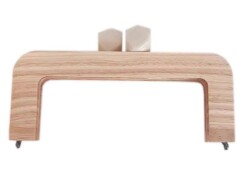 Angel Çanta Aksesuar 20 Cm Açık Renk Ahşap Bursu Krem Toplu - Angel Çanta Aksesuar