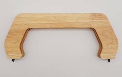 Angel Çanta Aksesuar 22 cm Ahşap Çanta Bursu Ham Doğal Renk - 1
