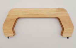 Angel Çanta Aksesuar 22 cm Ahşap Çanta Bursu Ham Doğal Renk - Angel Çanta Aksesuar