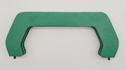 Angel Çanta Aksesuar 22 cm Ahşap Çanta Bursu Yeşil Renk - Angel Çanta Aksesuar