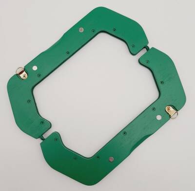 Angel Çanta Aksesuar 22 cm Ahşap Çanta Bursu Yeşil Renk - 2