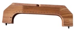 Angel Çanta Aksesuar 25 Cm Açık Renk Dikmeli Ahşap Burs - Angel Çanta Aksesuar