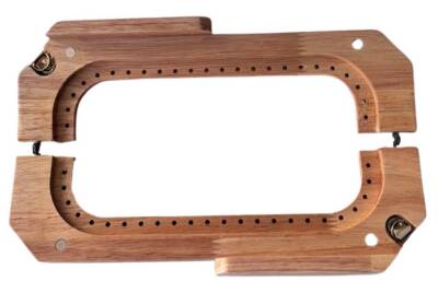 Angel Çanta Aksesuar 25 Cm Açık Renk Dikmeli Ahşap Burs - 2