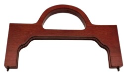 Angel Çanta Aksesuar 25 cm Kızıl Renk Ahşap Burs Tutmalı - Angel Çanta Aksesuar