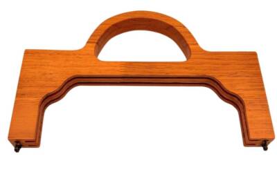 Angel Çanta Aksesuar 25 cm Koyu Ton Ahşap Burs Tutmalı - 1