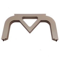 Angel Çanta Aksesuar 26 Cm vizon Renk Ahşap Burs, Ahşap Klips - Angel Çanta Aksesuar