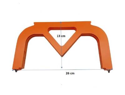 Angel Çanta Aksesuar 26 Cm vizon Renk Ahşap Burs, Ahşap Klips - 4
