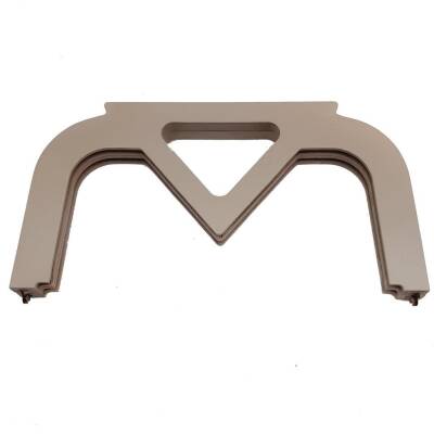 Angel Çanta Aksesuar 26 Cm vizon Renk Ahşap Burs, Ahşap Klips - 1