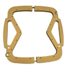 Angel Çanta Aksesuar 26 Cm Gold Renk Ahşap Burs, Ahşap Klips - 2