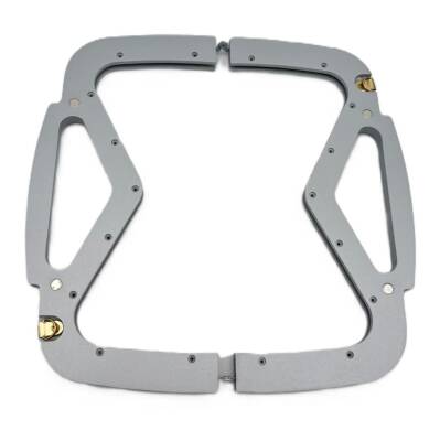 Angel Çanta Aksesuar 26 Cm Gümüş Renk Ahşap Burs, Ahşap Klips - 2