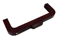 Angel Çanta Aksesuar 26 Cm Kızıl Kahve Renk Ahşap Burs - Angel Çanta Aksesuar