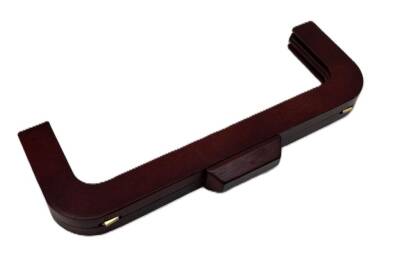 Angel Çanta Aksesuar 26 Cm Kızıl Kahve Renk Ahşap Burs - 1