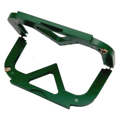 Angel Çanta Aksesuar 26 Cm Yeşil Renk Ahşap Burs, Ahşap Klips - 3