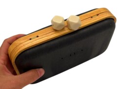 Angel Çanta Aksesuar Krem Köşeli Toplu Ahşap Çanta Kalıbı (NOT:ÇANTA DEĞİLDİR) - Angel Çanta Aksesuar