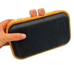 Angel Çanta Aksesuar Pudra Köşeli Toplu Ahşap Çanta Kalıbı (NOT:ÇANTA DEĞİLDİR) - Angel Çanta Aksesuar