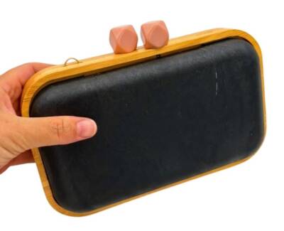 Angel Çanta Aksesuar Pudra Köşeli Toplu Ahşap Çanta Kalıbı (NOT:ÇANTA DEĞİLDİR) - 3