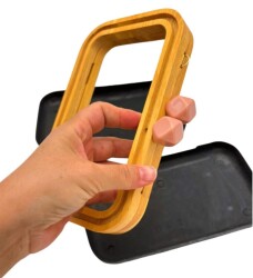 Angel Çanta Aksesuar Pudra Köşeli Toplu Ahşap Çanta Kalıbı (NOT:ÇANTA DEĞİLDİR) - 5