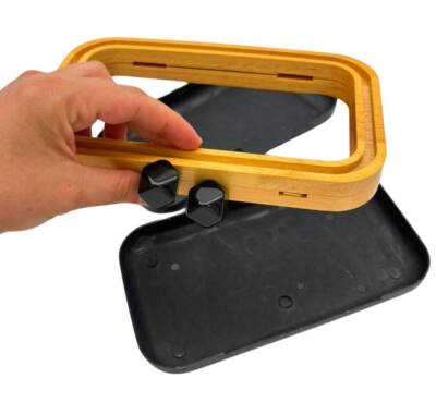 Angel Çanta Aksesuar Siyah Köşeli Toplu Ahşap Çanta Kalıbı (NOT:ÇANTA DEĞİLDİR) - 6