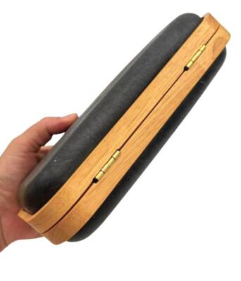 Angel Çanta Aksesuar Siyah Köşeli Toplu Ahşap Çanta Kalıbı (NOT:ÇANTA DEĞİLDİR) - 8