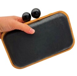 Angel Çanta Aksesuar Siyah Toplu Ahşap Çanta Kalıbı (NOT:ÇANTA DEĞİLDİR) - 6