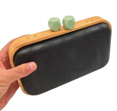 Angel Çanta Aksesuar Yeşil Toplu Ahşap Çanta Kalıbı (NOT:ÇANTA DEĞİLDİR) - 1