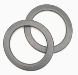 Angel Çanta Aksesuar 12 cm Yassı Yuvarlak Ahşap Çanta Sapı Siyah Renk - Angel Çanta Aksesuar