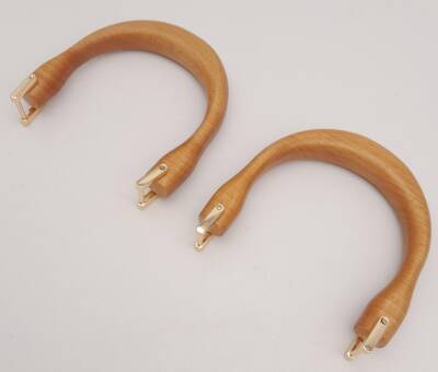 Angel Çanta Aksesuar 12.5X13 Cm Light Gold Halkalı Ahşap Çanta Sapı - 4