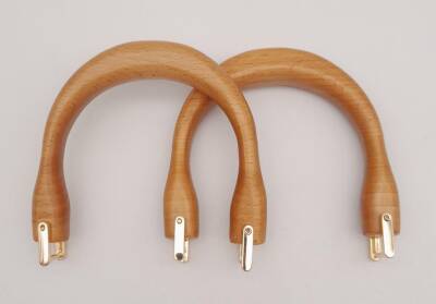 Angel Çanta Aksesuar 12.5X13 Cm Light Gold Halkalı Ahşap Çanta Sapı - 1