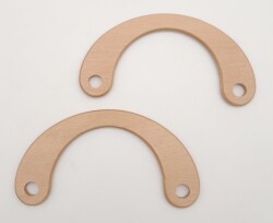 Angel Çanta Aksesuar C Model 9x18 cm Açık Ahşap Renk Ahşap Çanta Sapı - 2