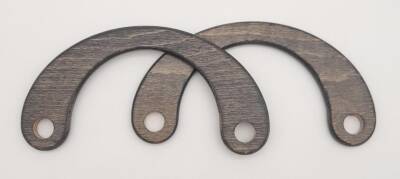 Angel Çanta Aksesuar C Model 9x18 cm Haki Renk Ahşap Çanta Sapı - 1