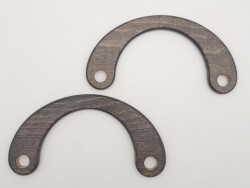 Angel Çanta Aksesuar C Model 9x18 cm Haki Renk Ahşap Çanta Sapı - 2