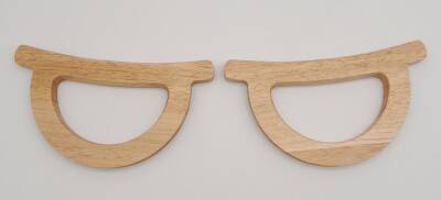 Angel Çanta Aksesuar D Model Açık Ahşap Çanta Sapı - 4