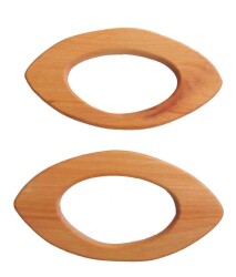 Angel Çanta Aksesuar Hafif Ahşap Çanta Sapı 17 Cm No3 - Angel Çanta Aksesuar