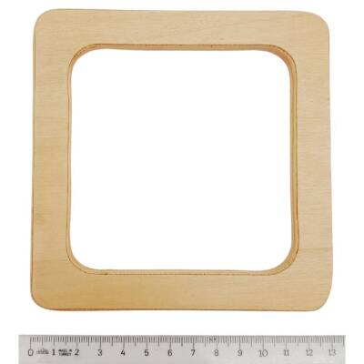 Angel Çanta Aksesuar Kare Model 13 cm Açık Ahşap Renk Ahşap Çanta Sapı - 3